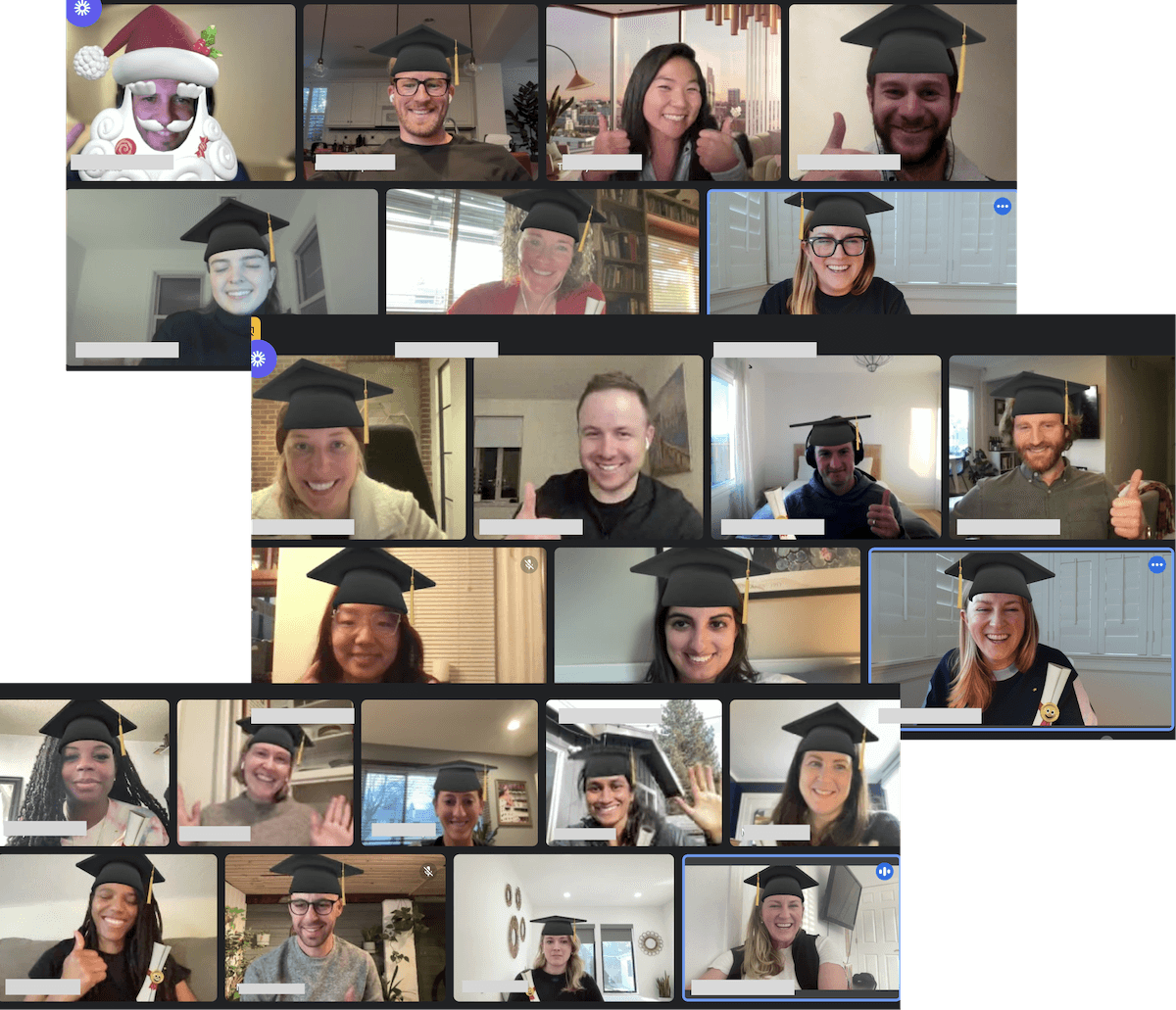 Newly graduated HG operators celebrating in our Onboarding Workshop.