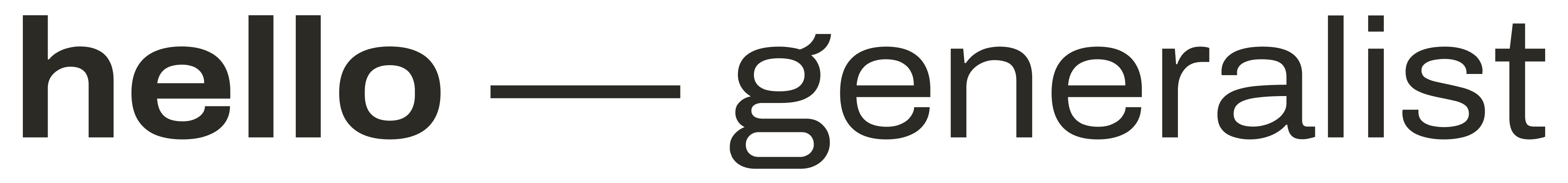 Hello Generalist